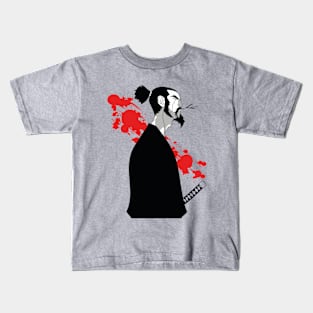 Pensative samurai Kids T-Shirt